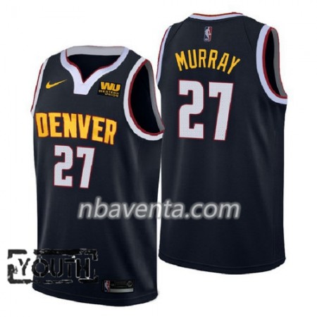 Camiseta Niños Denver Nuggets Jamal Murray 27 2018-2019 Nike Navy Swingman